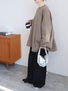 「アイテム（チュニック）」を使った、recastaffさん（レディース・165cm）の秋コーディネート