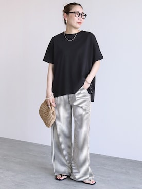 「reca（レカ）のアイテム」を使った、recastaffさん（レディース・158cm）の夏コーディネート