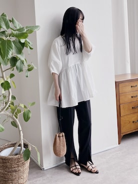 「reca（レカ）のアイテム」を使った、recastaffさん（レディース・153cm）の春コーディネート