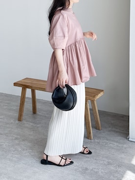 「reca（レカ）のアイテム」を使った、recastaffさん（レディース・154cm）の夏コーディネート