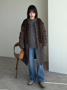 「アイテム（その他アウター）」を使った、recastaffさん（レディース・154cm）の秋コーディネート