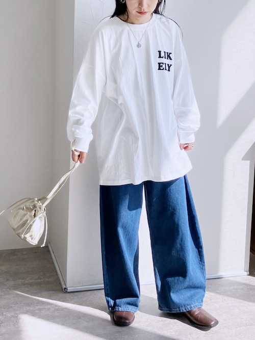 セール】オーバーサイズロゴロンT(LIKELY）（Tシャツ/カットソー