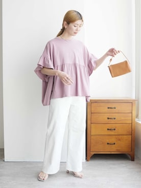 「reca（レカ）のアイテム」を使った、recastaffさん（レディース・165cm）の春コーディネート