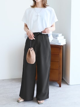 「reca（レカ）のアイテム」を使った、recastaffさん（レディース・165cm）の夏コーディネート
