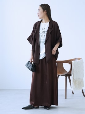 「reca（レカ）のアイテム」を使った、recastaffさん（レディース・165cm）の夏コーディネート