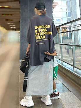 「バックロゴ」｜recastaffさん（レディース・154cm）の秋コーディネート