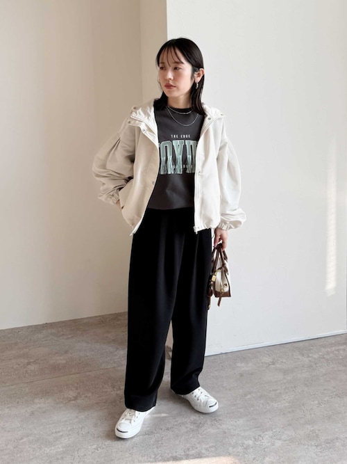 カットジョーゼットタックパンツ