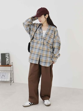 「reca（レカ）のアイテム」を使った、recastaffさん（レディース・154cm）の秋コーディネート