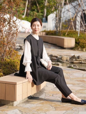 「アイテム（フォーマルスーツ/小物）」を使った、recastaffさん（レディース・165cm）の冬コーディネート