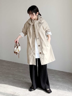 「reca（レカ）のアイテム（ジャケット/アウター）」を使った、recastaffさん（レディース・154cm）の冬コーディネート