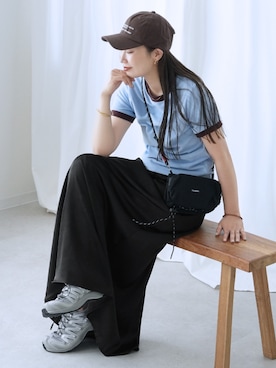 「reca（レカ）のアイテム」を使った、recastaffさん（レディース・158cm）の夏コーディネート