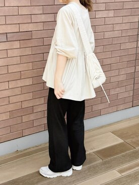 「reca（レカ）のアイテム（その他トップス）」を使った、recastaffさん（レディース・163cm）の秋コーディネート