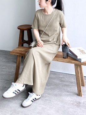 「reca（レカ）のアイテム（ワンピース/ドレス）」を使った、recastaffさん（レディース・154cm）の春コーディネート