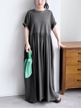 「reca（レカ）のアイテム（ワンピース/ドレス）」を使った、recastaffさん（レディース・154cm）の夏コーディネート