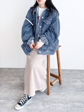 「reca（レカ）のアイテム（ジャケット/アウター）」を使った、recastaffさん（レディース・154cm）の冬コーディネート
