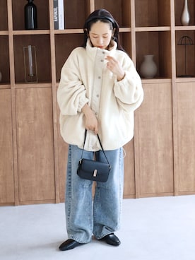 「着やせコーデ」｜recastaffさん（レディース・154cm）の秋コーディネート