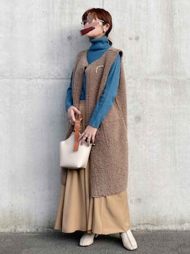 recastaffさん（レディース・155cm）の冬コーディネート