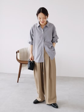 「reca（レカ）のアイテム（シャツ/ブラウス）」を使った、recastaffさん（レディース・154cm）の秋コーディネート