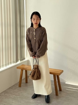 「おでかけコーデ」｜recastaffさん（レディース・154cm）の冬コーディネート