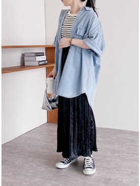 recastaffさん（レディース・154cm）の春コーディネート