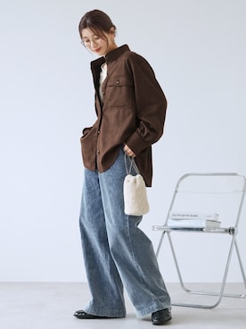 「reca（レカ）のアイテム」を使った、recastaffさん（レディース・165cm）の秋コーディネート