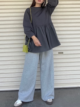 「reca（レカ）のアイテム（その他トップス）」を使った、recastaffさん（レディース・163cm）の春コーディネート