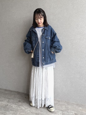 「reca（レカ）のアイテム」を使った、recastaffさん（レディース・154cm）の春コーディネート