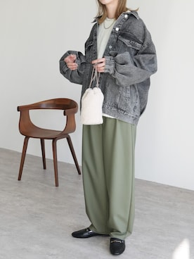 「reca（レカ）のアイテム（ジャケット/アウター）」を使った、recastaffさん（レディース・165cm）の冬コーディネート