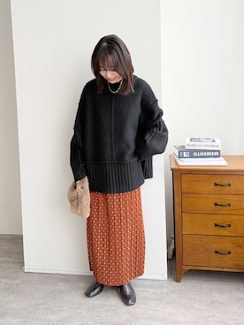 recastaffさん（レディース・154cm）の冬コーディネート