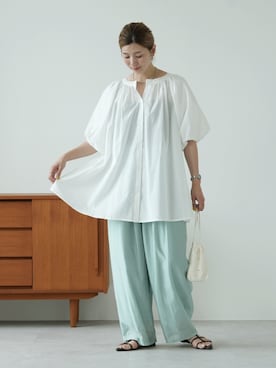 「reca（レカ）のアイテム」を使った、recastaffさん（レディース・165cm）の夏コーディネート
