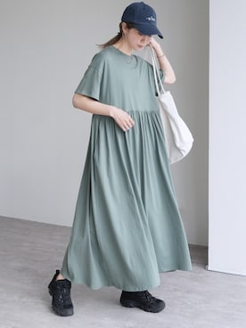 「reca（レカ）のアイテム（ワンピース/ドレス）」を使った、recastaffさん（レディース・165cm）の春コーディネート