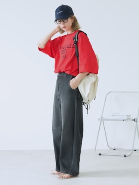 「reca（レカ）のアイテム」を使った、recastaffさん（レディース・165cm）の夏コーディネート