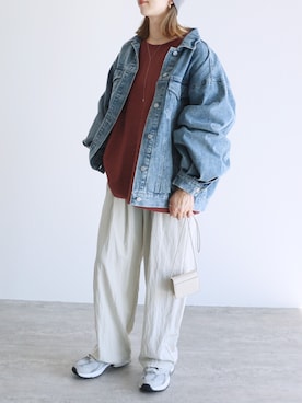 「reca（レカ）のアイテム（ジャケット/アウター）」を使った、recastaffさん（レディース・165cm）の冬コーディネート