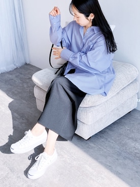 「reca（レカ）のアイテム（スカート）」を使った、recastaffさん（レディース・154cm）の春コーディネート