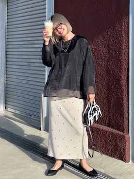 「reca（レカ）のアイテム（その他トップス）」を使った、recastaffさん（レディース・160cm）の秋コーディネート