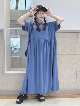 「reca（レカ）のアイテム（ワンピース/ドレス）」を使った、recastaffさん（レディース・150cm）の夏コーディネート