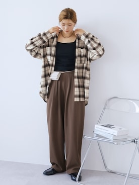 「着やせコーデ」｜recastaffさん（レディース・165cm）の夏コーディネート