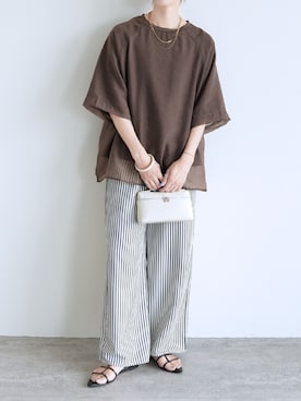「アイテム（その他トップス）」を使った、recastaffさん（レディース・165cm）の夏コーディネート