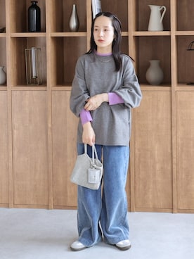 「着やせコーデ」｜recastaffさん（レディース・154cm）の秋コーディネート