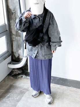 「reca（レカ）のアイテム（ジャケット/アウター）」を使った、recastaffさん（レディース・154cm）の冬コーディネート