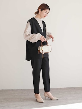 「reca（レカ）のアイテム」を使った、recastaffさん（レディース・165cm）の冬コーディネート