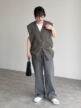 recastaffさん（レディース・154cm）の春コーディネート