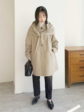 「reca（レカ）のアイテム（ジャケット/アウター）」を使った、recastaffさん（レディース・154cm）の春コーディネート