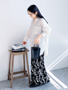 「reca（レカ）のアイテム（スカート）」を使った、recastaffさん（レディース・154cm）の春コーディネート