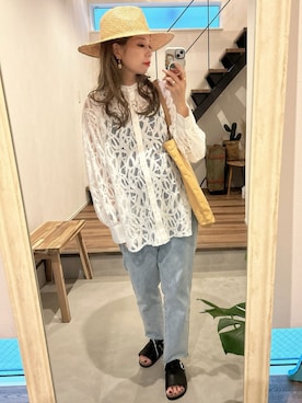 「涼しげ」｜recastaffさん（レディース・163cm）の夏コーディネート