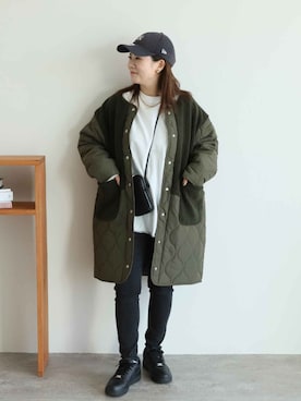 「reca（レカ）のアイテム（その他アウター）」を使った、recastaffさん（レディース・156cm）の秋コーディネート