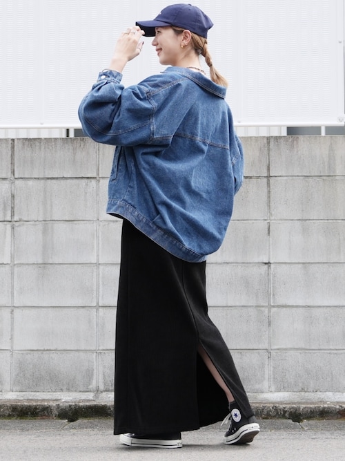 【reca⠀】オーバーサイズデニムジャケット セール】オーバーサイズデニムジャケット（デニムジャケット）｜reca