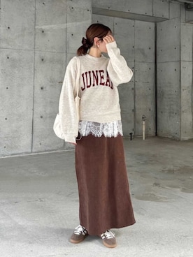 「reca（レカ）のアイテム」を使った、recastaffさん（レディース・165cm）の冬コーディネート