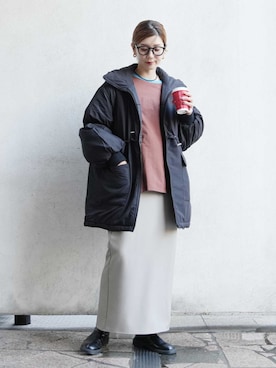 「reca（レカ）のアイテム」を使った、recastaffさん（レディース・165cm）の冬コーディネート