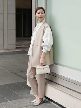 「アイテム（フォーマルスーツ/小物）」を使った、recastaffさん（レディース・165cm）の冬コーディネート